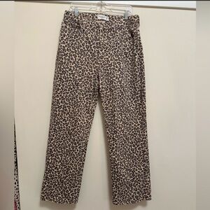 A&F curve love leopard print jeans